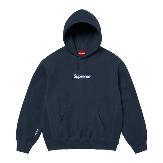 Supreme Box Logo Hooded Sweatshirt 'Navy'