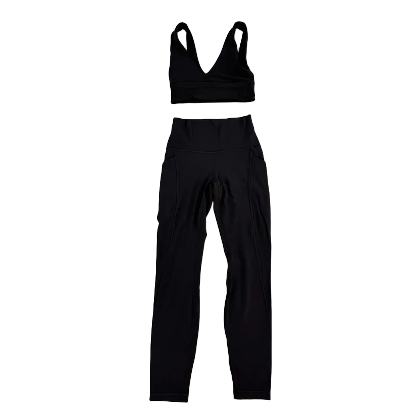 Lululemon V-Neck bra & Align High-Rise Pant with Pockets Set