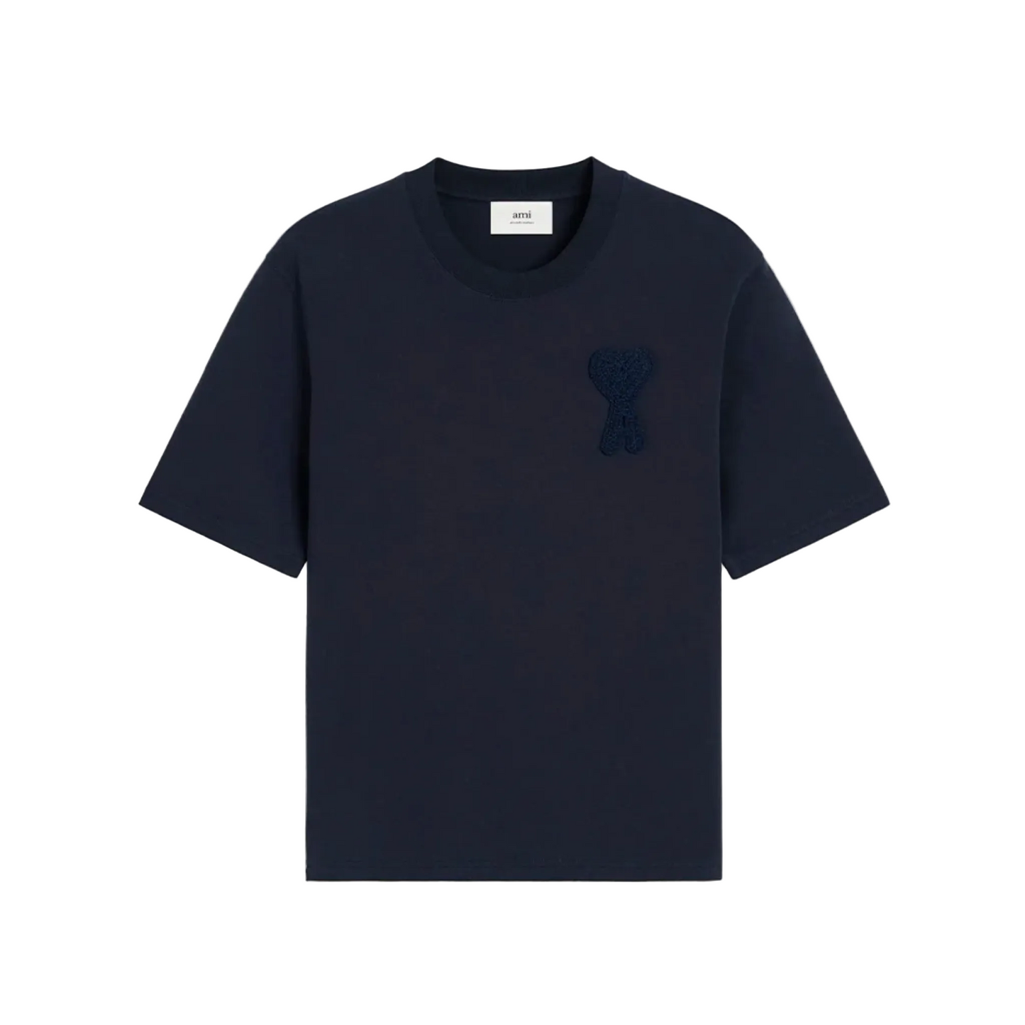 Ami De Coeur Patch T-Shirt Blue Marine