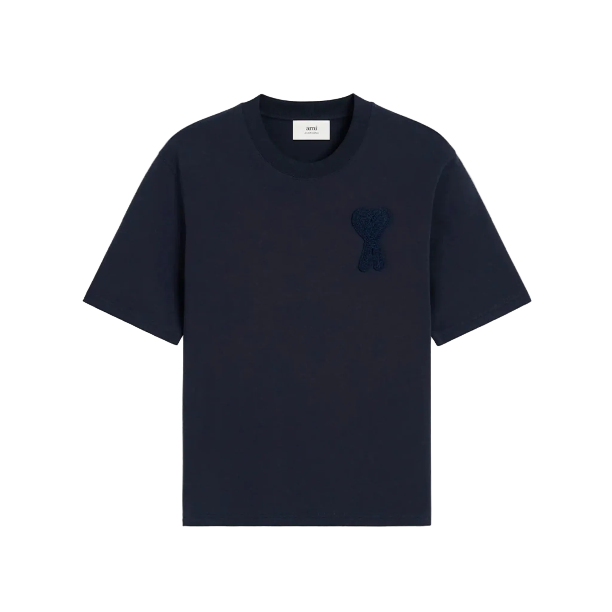 Ami De Coeur Patch T-Shirt Blue Marine