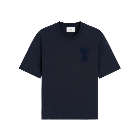 Ami De Coeur Patch T-Shirt Blue Marine
