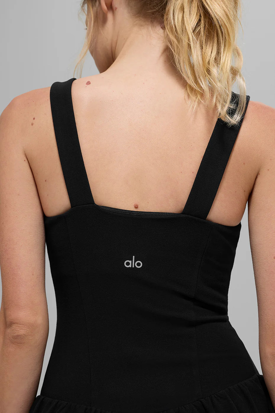 Alo Alosoft Break Point Tennis Dress - Black