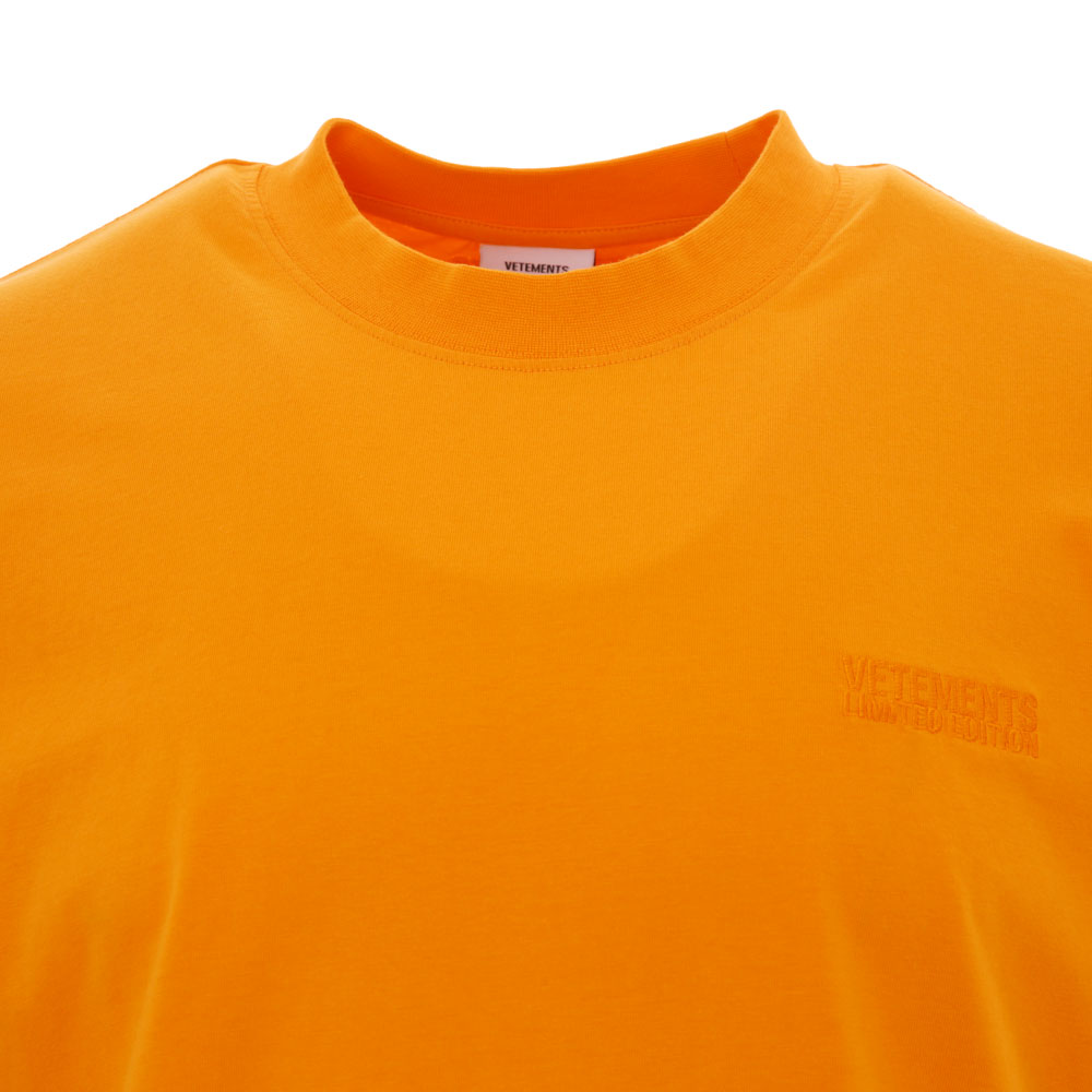 Vetements Men's Total Logo T-Shirt Orange