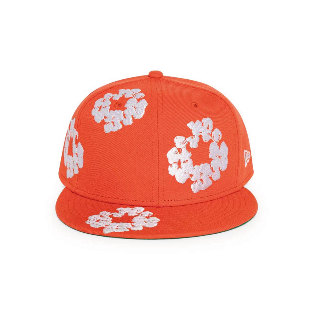 Denim Tears New Era Cotton Wreath 59/50 Cap 'Orange'