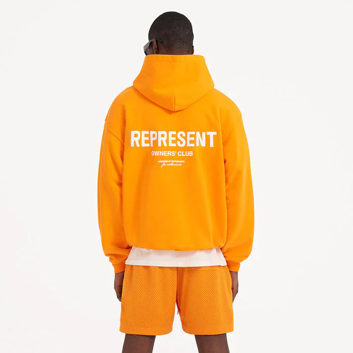 Represent Owner's Club Hoodie Neon Orange