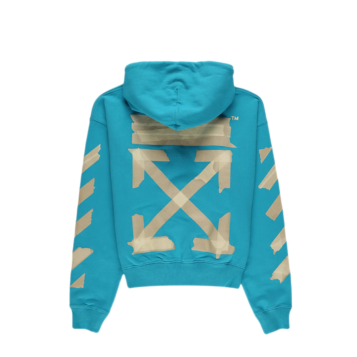 Off-White Tape Arrows Ov Hoodie 'Petrol Blue'